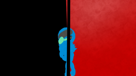 Above you are seeing my monster that is in a calm/mad state. You must survive!